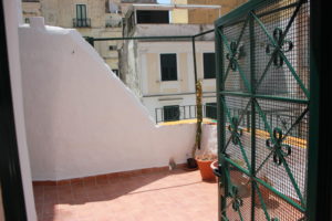vista del terrazzino di ingresso